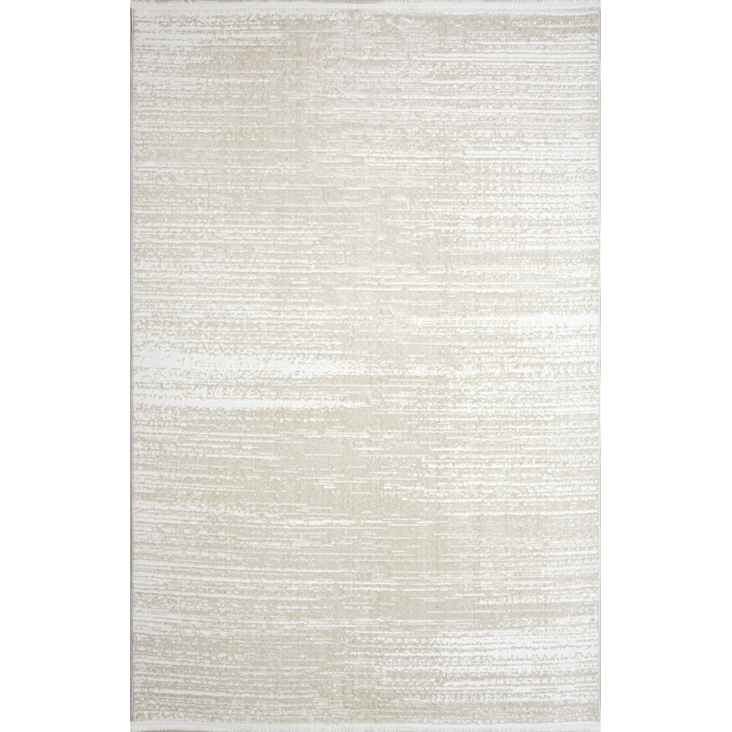 TEPPI Jasmine 1452 Hall gulvtæppe, rektangulær - beige og hvid polyester (80x150)