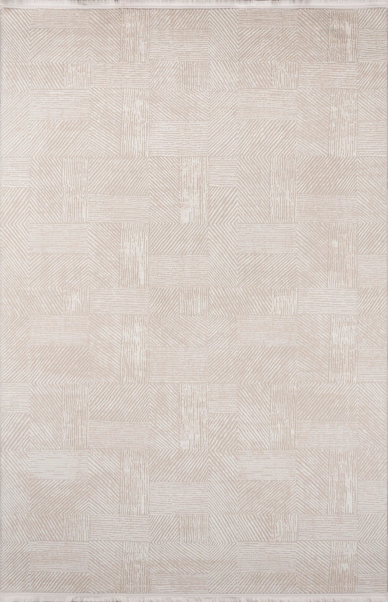 TEPPI Leo Hall gulvtæppe, rektangulær - creme polypropylen/polyester (100x300)