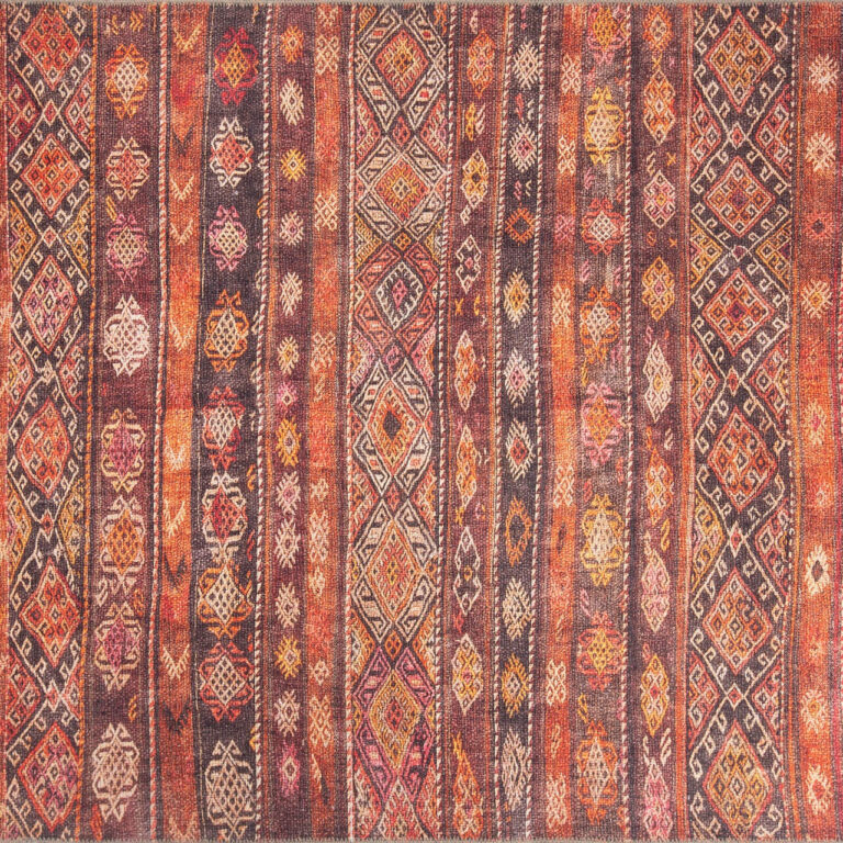 TEPPI Soul gulvtæppe, m. mønster, rektangulær - multifarvet polyester (140x190)