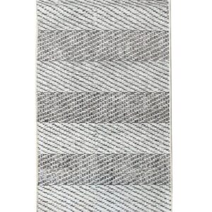 TEPPI Tresse Hall gulvtæppe m. striber, rektangulær - multifarvet polyester (100x300)