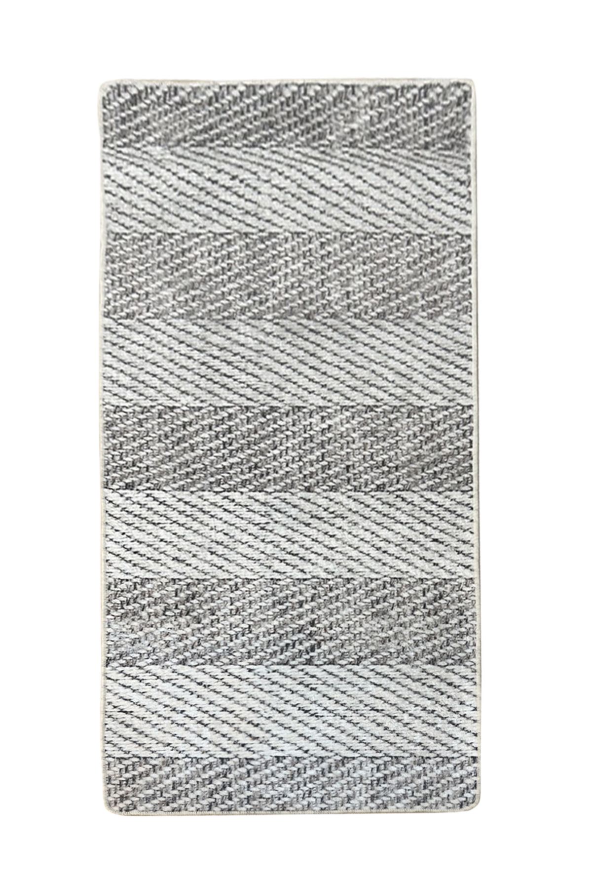 TEPPI Tresse Hall gulvtæppe m. striber, rektangulær - multifarvet polyester (80x200)