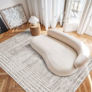 TEPPI W1195 Hall gulvtæppe, rektangulær - multifarvet polyester (100x200)