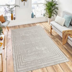 TEPPI W1196 gulvtæppe, rektangulær - multifarvet polyester (120x180)