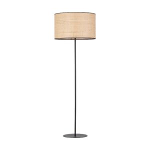 TK Liberia gulvlampe - natur flet og sort metal