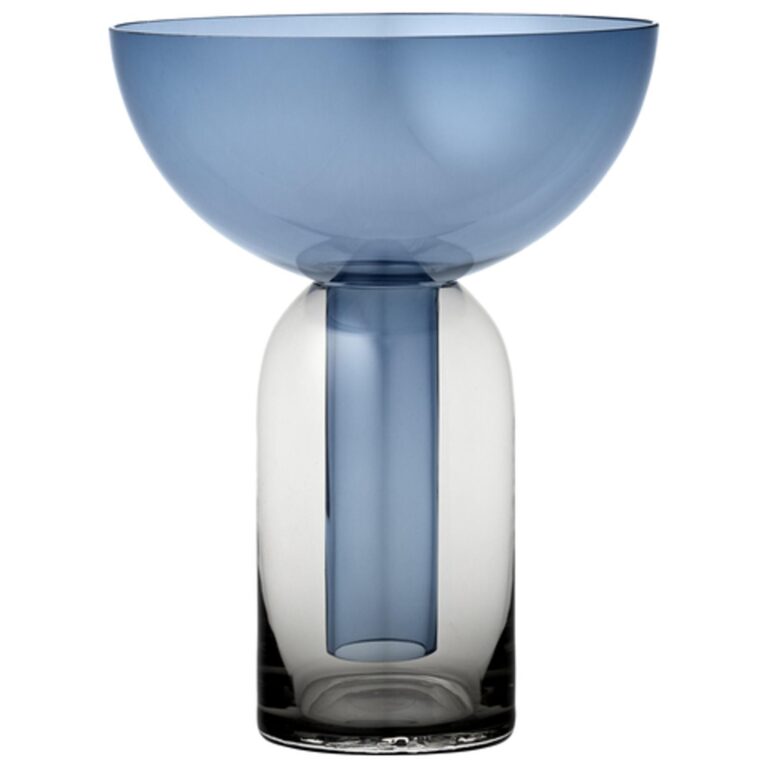 TORUS Vase H19 Sort/Navy
