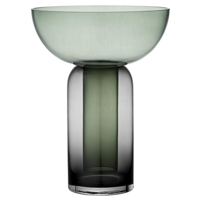 TORUS Vase H33 Sort/Forest