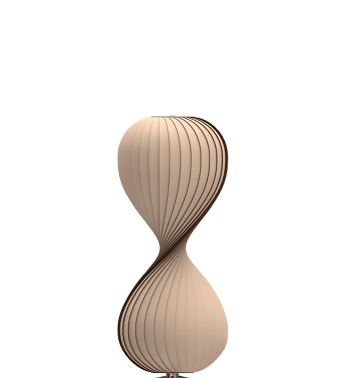 TR10 gulvlampe, birk/natur, 40 x 105 cm