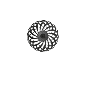 TR5 væglampe, birk/sort, 40 x 18 cm