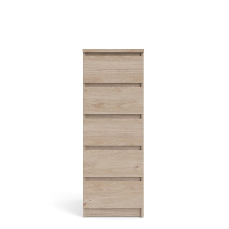 TVILUM Naia Kommode, m. 5 skuffer - Jackson Hickory natur spånplade