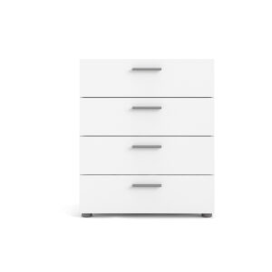 TVILUM Pepe kommode - hvidt træ, m. 4 skuffer