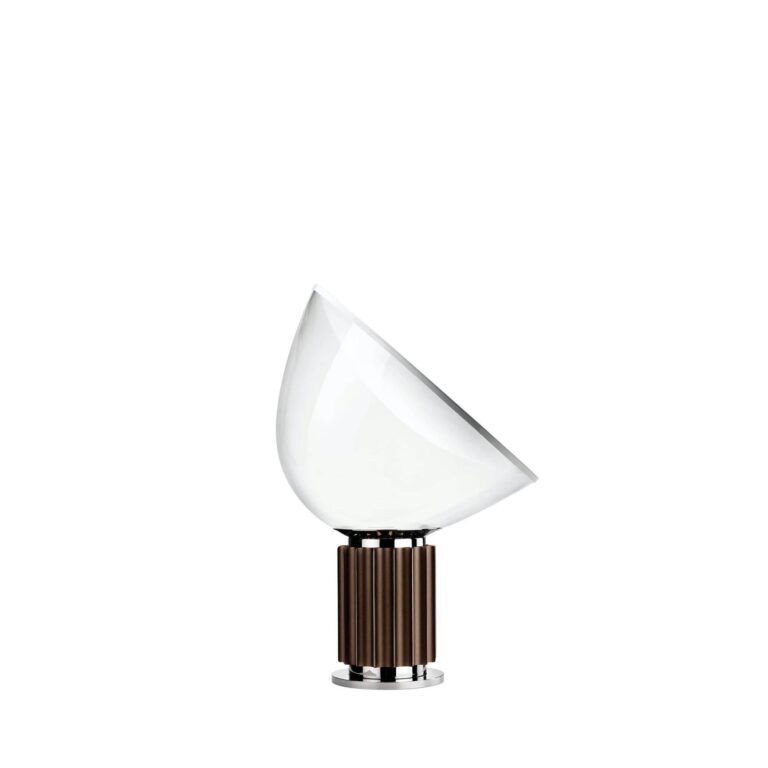 Taccia LED Bordlampe Bronze Med Glas