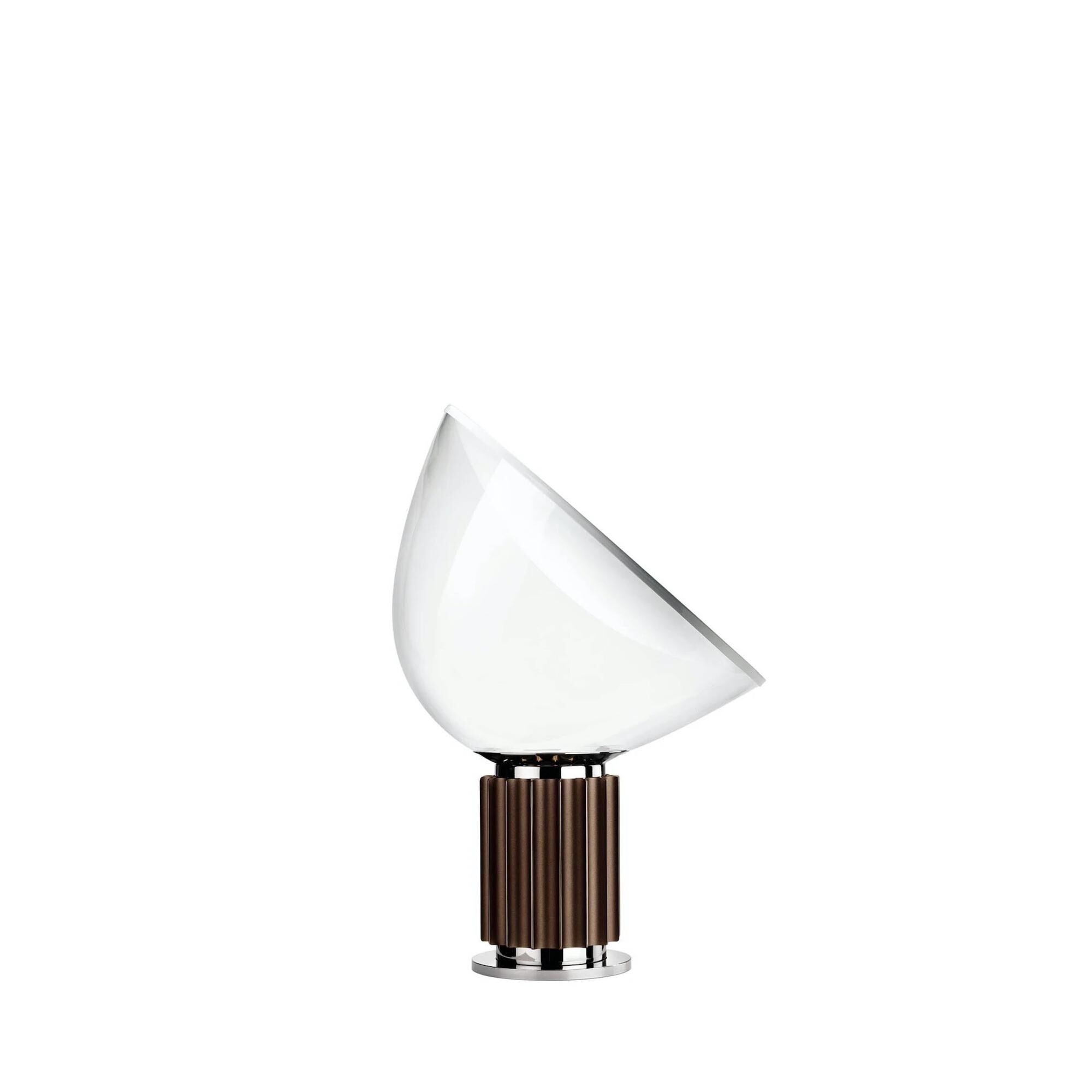 Taccia LED Bordlampe Bronze Med Glas