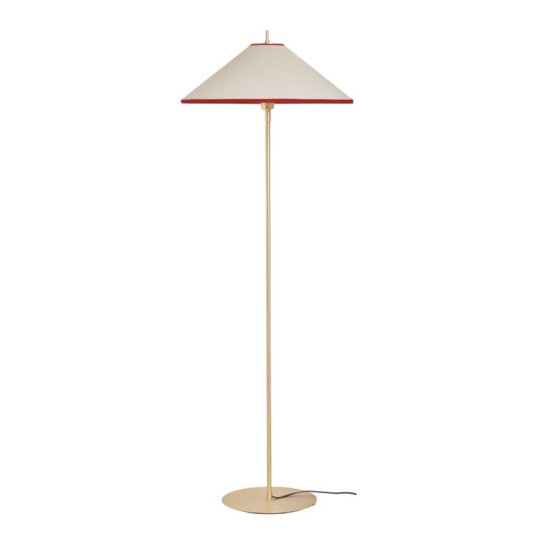 Tafta Gulvlampe Ø52 Rød/Off-White
