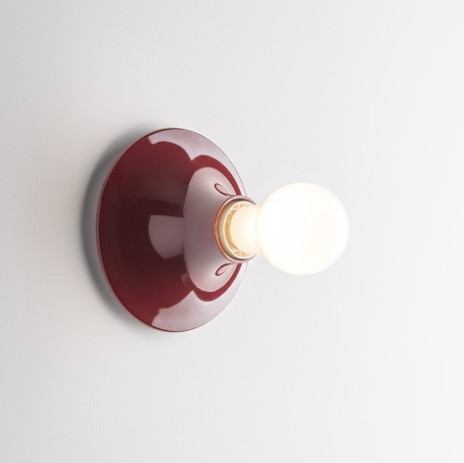 Teti væglampe / loftlampe, ruby red