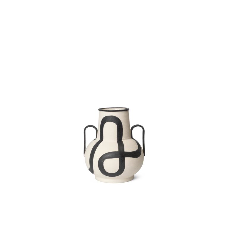 Trace Vase Off White