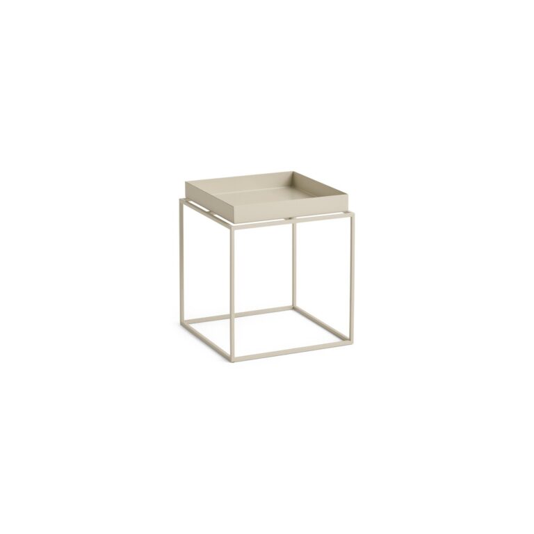 Tray Sofabord Lille Varm Beige/Stål