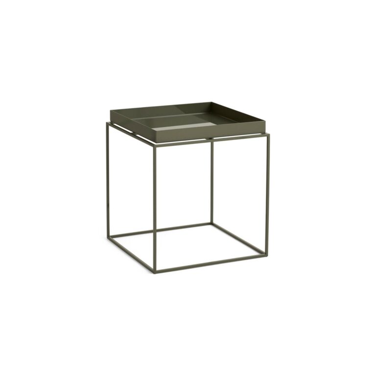 Tray Sofabord Medium Olivengrøn/Stål