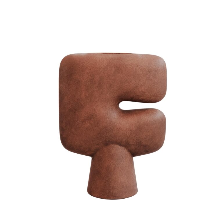 Tribal Vase Stor Terracotta