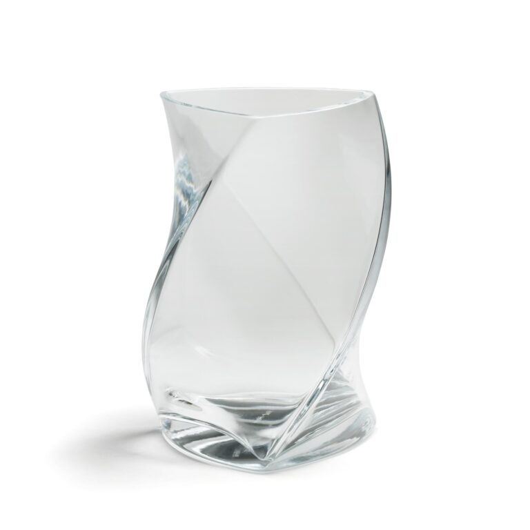 Twister Vase 24 cm Klar