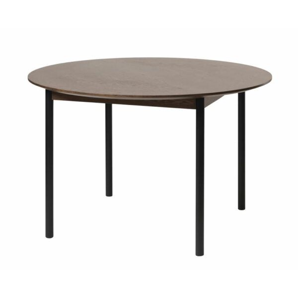 UNIQUE FURNITURE Latina spisebord, rund - espresso eg og sort metal (Ø120)