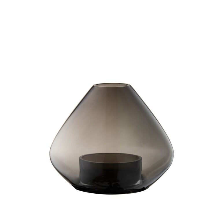 UNO Lanterne/Vase Sort H11,5 cm