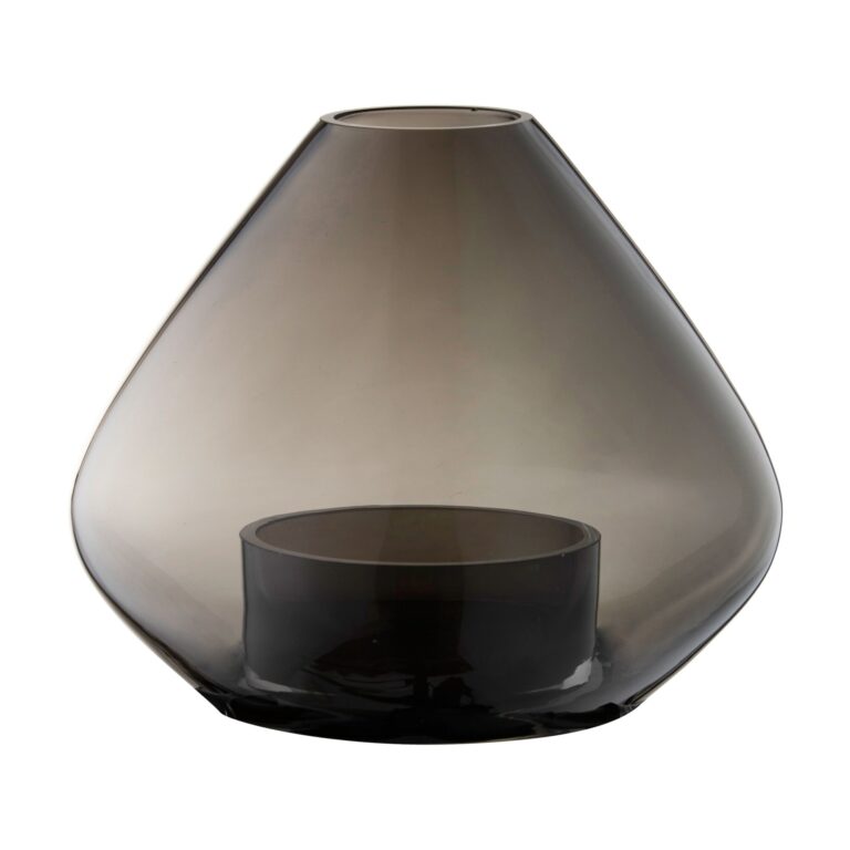 UNO Lanterne/Vase Sort H21 cm