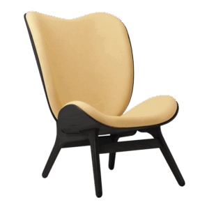 Umage A Conversation Piece Høj Lænestol Sort Egetræ/Summer Shine