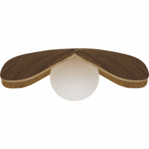 Umage Forget Me Not lampeskærm, mørkt træ, Ø19 cm