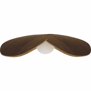 Umage Forget Me Not lampeskærm, mørkt træ, Ø28 cm