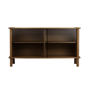 Umage Italic Kabinet 2x Døre Mørk Eg/Glas