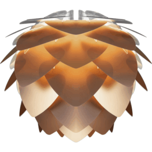 Umage Silvia lampeskærm, børstet bronze, Ø45 cm