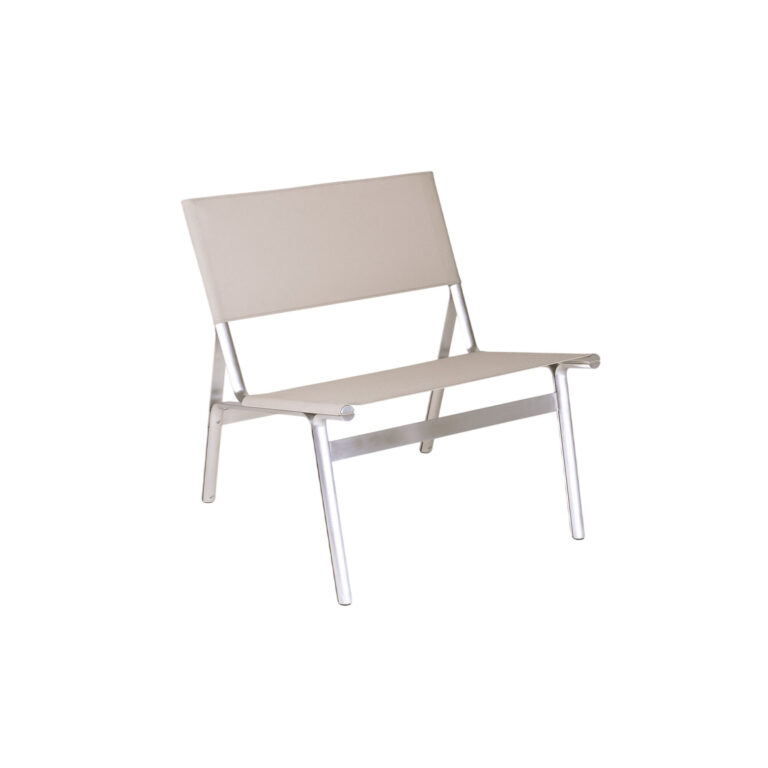 Union Easy Loungestol Aluminum/Sandstone Mesh