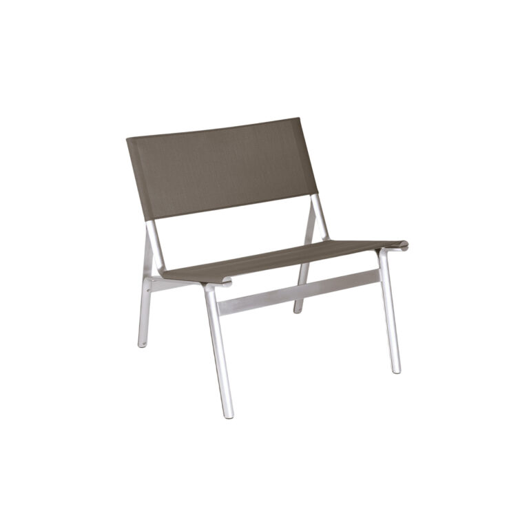 Union Easy Loungestol Aluminum/Taupe Mesh