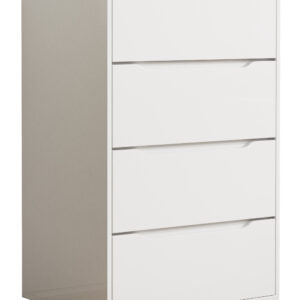 VCM NORDIC Malira XL kommode, m. 4 skuffer - hvid træ