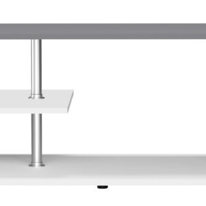 VCM NORDIC Maliso M sofabord, m. 1 hylde - antracitgrå/hvid træ (91x53)