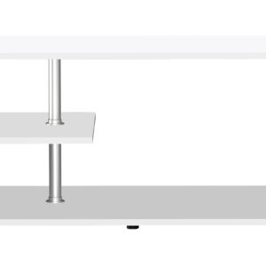 VCM NORDIC Maliso M sofabord, m. 1 hylde - hvid træ (91x53)