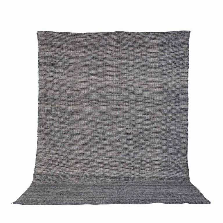 VENTURE DESIGN Devi gulvtæppe - grafitgrå polyester og bomuld (200x300)