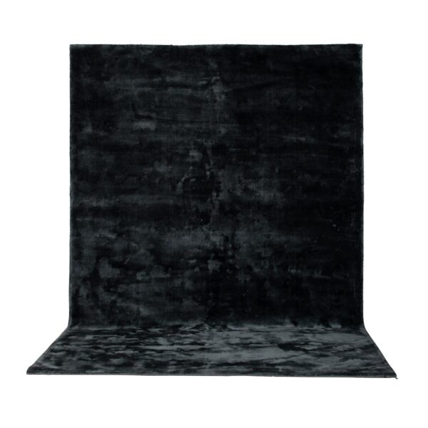 VENTURE DESIGN Indra gulvtæppe - grafitgrå viskose og bomuld (200x300)