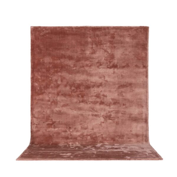 VENTURE DESIGN Indra gulvtæppe - rosa viskose og bomuld (170x240)