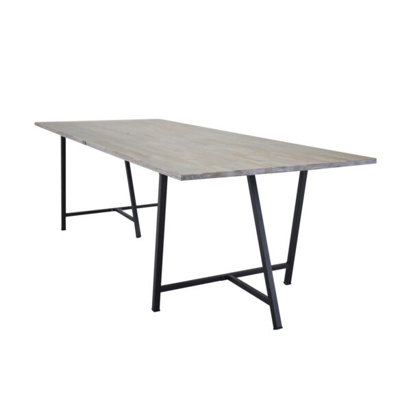 VENTURE DESIGN Jepara spisebord - grå træ og metal (250x100)