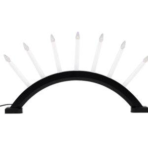 VENTURE DESIGN Kebnekaise bordlampe - hvid og sort fyrretræ (55cm)