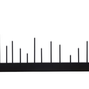 VENTURE DESIGN Kungsberget bordlampe - sort MDF og sort stål (77cm)