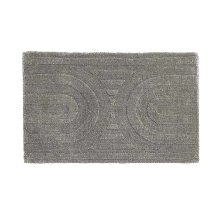 VENTURE DESIGN Nora bademåtte, rektangulær - sølv uld (50x80)
