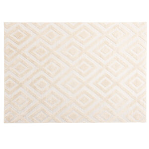 VENTURE DESIGN Pia gulvtæppe, rektangulær - beige polyester (230x160)