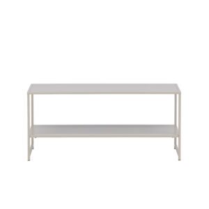 VENTURE DESIGN Staal sidebord, m. 1 hylde - beige stål (101,60x43,20)