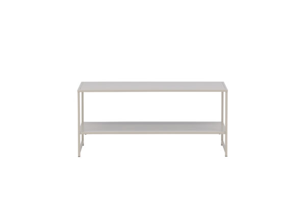 VENTURE DESIGN Staal sidebord, m. 1 hylde - beige stål (101,60x43,20)