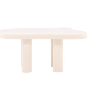 VENTURE DESIGN Strömstad sofabord, organisk - hvid MDF (71x100)