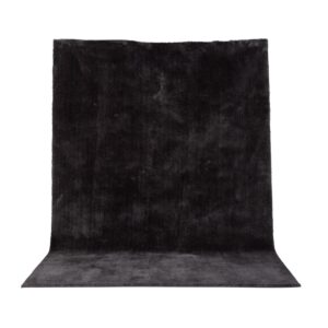 VENTURE DESIGN Undra gulvtæppe - mørkegrå viskose (200x300)