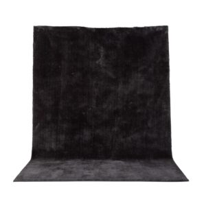 VENTURE DESIGN Undra gulvtæppe - mørkegrå viskose (250x350)