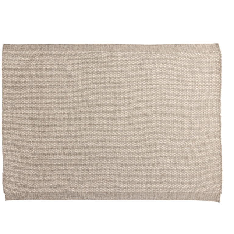 VENTURE DESIGN Vilma gulvtæppe, rektangulær - beige uld og bomuld (290x200)